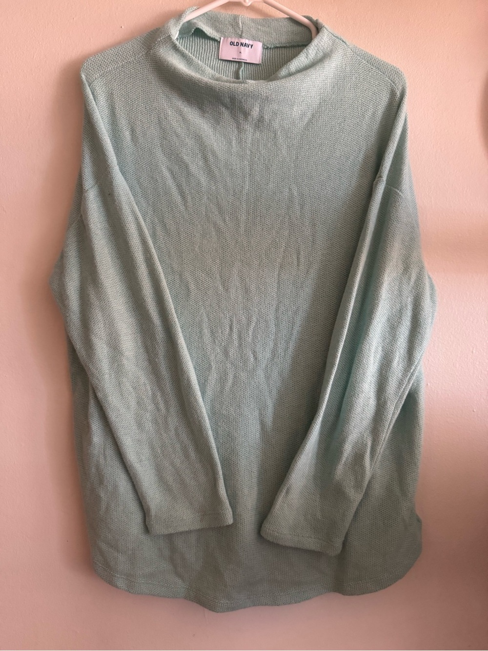 Old Navy Light Mint Green Knit Sweater